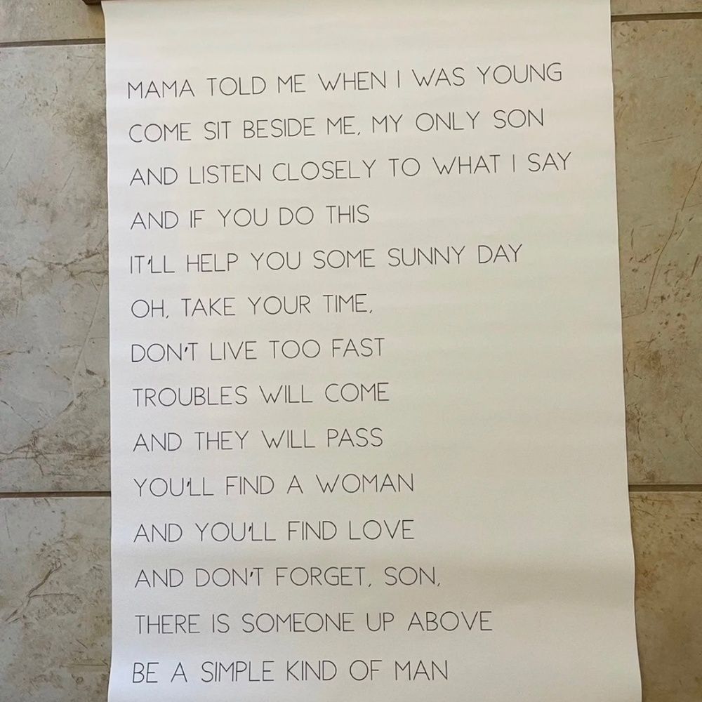 Simple Man by Lynyrd Skynyrd Canvas Print & Frame